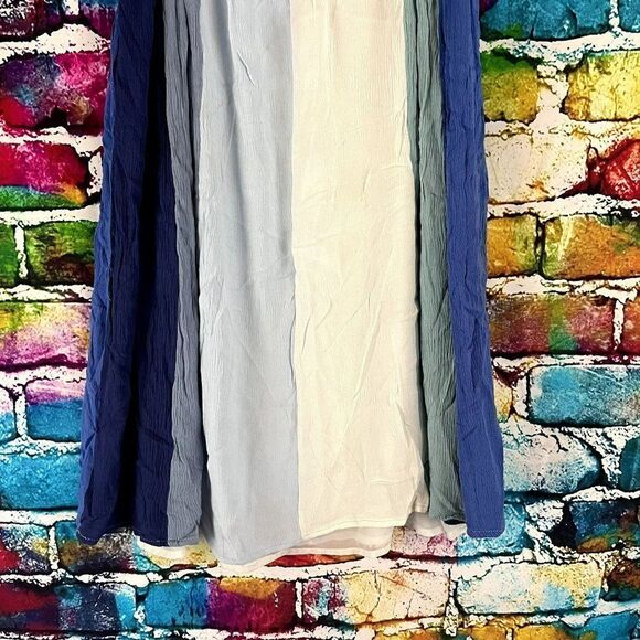 Storia Spaghetti Strap Multi Color Striped Tank Top Shirt Blouse Small - Picture 3 of 6